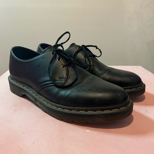 Dr. Martens Black Vegan 1461 3 Eye Oxford Shoes Mens US 11